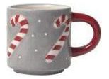 Tazza Di Natale In Ceramica Candy Cane - Pluto Design