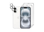 Protezione Dello Schermo Della Fotocamera Vetro Di Protezione Dello Schermo Per Iphone 16 Plus 2-Pack Blindato Pellicola Schermo Della Fotocamera Pellicola Di Vetro