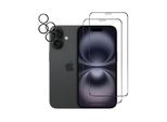 Protezione Della Fotocamera Protezione Dello Schermo Protezione Del Vetro Per Iphone 16 2-Pack Blindato Pellicola Schermo Fotocamera Pellicola Di Vetro