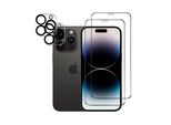 Protezione Dello Schermo Della Fotocamera Vetro Di Protezione Dello Schermo Per Iphone 14 Pro 2-Pack Blindato Pellicola Dello Schermo Della Fotocamera Pellicola Di Vetro