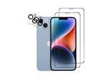 Protezione Dello Schermo Della Fotocamera Vetro Di Protezione Dello Schermo Per Iphone 14 Plus 2-Pack Blindato Pellicola Schermo Della Fotocamera Pellicola Di Vetro