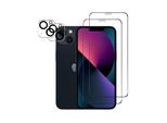 Protezione Della Fotocamera Protezione Dello Schermo Protezione Del Vetro Per Iphone 13 2-Pack Blindato Pellicola Schermo Fotocamera Pellicola Di Vetro