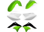 Kit Carene 6 Pezzi Acerbis Verde/Bianco Per Kawasaki Kx 250 F