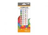 Colori Acrilici 12Ml, 12 Colori Teddies