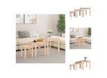 Vidaxl Tavolini 3 Pezzi. Legno Di Pino Massiccio - Tavolini