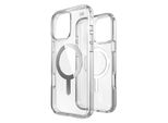 Speck Presidio Perfect-Clear Magsafe - Custodia Per Iphone 16 Pro Max (Clear / Chrome Finish / Serene Silver)