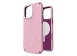 Speck Presidio2 Pro Clicklock & Magsafe - Custodia Per Iphone 16 Pro Max (Wednesday Pink / Boysenberry Purple / White)