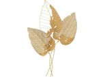 Mauro Ferretti Pannello Da Parete Foglia D'autunno 53X4X84,5 Cm Oro