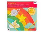 Petit Collage Puzzle Arcobaleno In Legno Robusto
