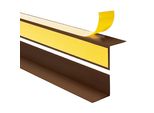 Quest Profilo Angolare Decorativo In Pvc 15X15 Mm, 1,5 M Incollato All'esterno, Protezione Dei Bordi, Marrone