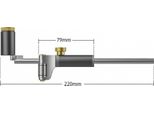 120 Mm Legno Marcatore Calibro Scorrevole Dritto / Curvo Bordo Scriber Guida Falegname Scribe Strumento Per La Lavorazione Del Legno