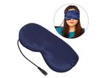 Maschera Per Gli Occhi Riscaldata, Controllo Della Temperatura Con Timer, 3 Impostazioni Di Velocità, Antistress, Seta, Riscaldatore Del Sonno Usb, Maschera Per Gli Occhi