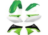 Kit Carene 6 Pezzi Acerbis Modello 2010 Verde/Bianco Per Kawasaki Kx 450 F