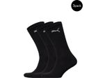 Calzini Sportivi Unisex Puma, Confezione Da 3 - Sport Crew Lightweigth, Calzini Da Tennis, Nero Tinta Unita 43-46