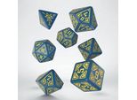 Set Di Dadi Arcade Blu E Gialli (7)