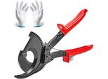Pinza Per Capicorda A Cricchetto 400 Mm² - Pinza Per Capicorda A Crimpare, 280 Mm - Tagliacavi A Cricchetto 280 X 143 X 35 Mm - Tagliafili A Cricchetto Manuale Portatile, Con Guanti Rame, Alluminio
