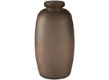 Bodenvase AM DESIGN, braun, B:19,00cm H:35,00cm T:19,00cm, Glas, Vasen, mundgelasen, Höhe 35 cm
