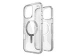Speck Presidio Perfect-Clear Grip Magsafe - Custodia Per Iphone 16 Pro Max (Clear / Chrome Finish / Serene Silver)