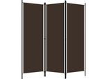 Divisorio 3 Pezzi Marrone 150X180 Cm