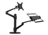 Supporto Per Monitor, Regolabile In Altezza, Doppio Bracciolo, OL-3L-B