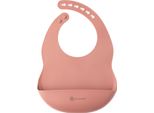 Bavaglino In Silicone Eco Rascals, Lavabile In Lavastoviglie, Senza Bpa, Con Ampia Tasca Raccogli Briciole Per Neonati E Bambini (Rosa)