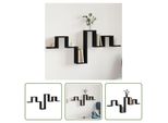 The Living Store Scaffale A Muro Nero 104,5X10X43 Cm Materiale A Base Di Legno