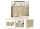 The Living Store Credenze 2 Pezzi Rovere Sonoma 60X31X70 Cm Materiale A Base Di Legno