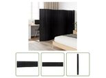 The Living Store Paravent Schwarz 165X800 Cm Bambus