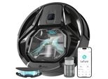 Robot Aspirapolvere, Potenza Di Aspirazione 6000Pa, Contenitore Della Polvere 800Ml, Autonomia 210 Minuti, M320-Eu-Nero, Eu