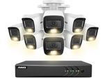 Sistema Di Sicurezza 8CH Dvr Cctv, Risoluzione 5MP Ultra Hd, Visione Notturna A Infrarossi, Fotocamera Cmos 3K-B, Nessuno