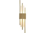 Applique Moderna A Led, Design Contemporaneo, Uso Versatile, B Bronzo Ottone Oro