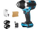 Avvitatore A Impulsi Elettrico Senza Spazzole, Coppia 1800 N-M, Velocità 7200 Giri/Min, 2 Batterie Spina Ue A