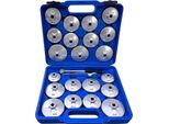 Set Di 23 Chiavi Per Filtri Dell'olio Podofo, Lega Di Alluminio Resistente, Compatibilità Con Attacco Da 1/2", Marrone"