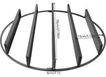 Porta Smalti A Parete, Design A 5 Livelli, Contiene 160 Flaconi, Robusta Struttura In Ferro