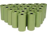 Sacchetti Biodegradabili Per Le Deiezioni Canine, 1440 Sacchetti, Design A Prova Di Perdite, Verde Biodegradabile, 1440 Sacchetti (96 Rotoli)