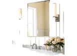 Specchio Da Parete Senza Cornice, Design Moderno, Superficie Argentata, 32X24 Pollici