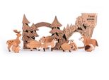 Set Di Animali Della Foresta Bajo - Giocattolo Educativo Di Cartone Per Bambini