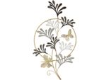 Mauro Ferretti Decorazione Da Parete Lixy 50,2X5,1X92 Cm Nero Bianco Color Oro