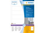 Herma Special - Etichette In Carta Autoadesive, Rimovibili, Opache, Resistenti Alla Luce - Bianco - 192 X 38 Mm 700 Etichette (100 Fogli X 7) (10140)