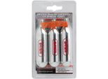 Pompe Barbieri Pompa A Cartuccia 16G CO2 Con Filettatura (3 Pezzi) Acciaio Inox Argento