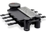 H.Koenig RP360 - Raclette 8 Persone 3 In 1, Griglia, Padella Con Pietra Naturale, 1200 W.