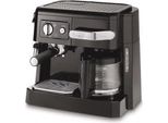 De Longhi Bco 411.B - Caffettiera Combinata - 1 Litro - Cialde - Caffè Macinato - 1750 W - Nero
