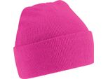Cappello / Berretto Unisex In Maglia Beechfield, Extra Soft RW210 (Taglia Unica) (Fucsia)