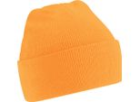 Cappello / Berretto Unisex In Maglia Beechfield, Extra Soft RW210 (Taglia Unica) (Arancione Neon)