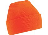 Cappello / Berretto Unisex In Maglia Beechfield, Extra Morbido RW210 (Taglia Unica) (Arancione)