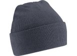 Cappello / Berretto Unisex In Maglia Beechfield, Extra Soft RW210 (Taglia Unica) (Grafite)