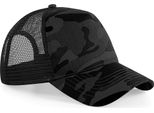 Beechfield Retro Camouflage Trucker Cap / Cappello Da Baseball Con Motivo Mimetico RW2611 (Taglia Unica) (Midnight Camo)