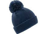Beechfield Beanie Riflettente Per Bambini Con Pompon RW5800 (Taglia Unica) (Blu Navy)