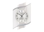 Ams 5516 Orologio Da Parete Radiocontrollato Analogico Argento Con Vetro Moderno