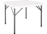 Tavolo Da Buffet Bolero Quadrato E Pieghevole In Bianco 860X860X740Mm